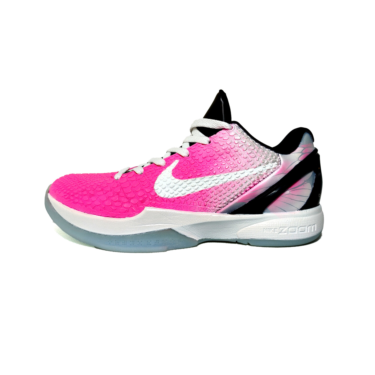 

Баскетбольные кроссовки Zoom Kobe 6 унисекс с низким верхом розовые/белые/серебристые Nike