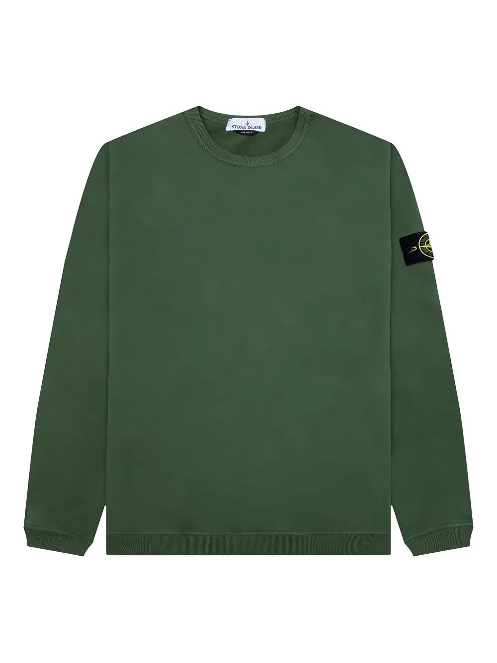 

Толстовка с круглым вырезом и значком компаса Stone Island, зеленый