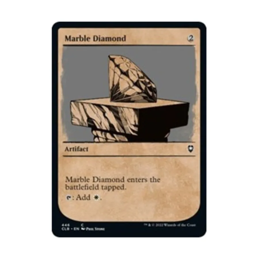 

CCG Мраморный бриллиант (Витрина) (C) (Фольга), MTG - Commander Legends - Battle for Baldur's Gate