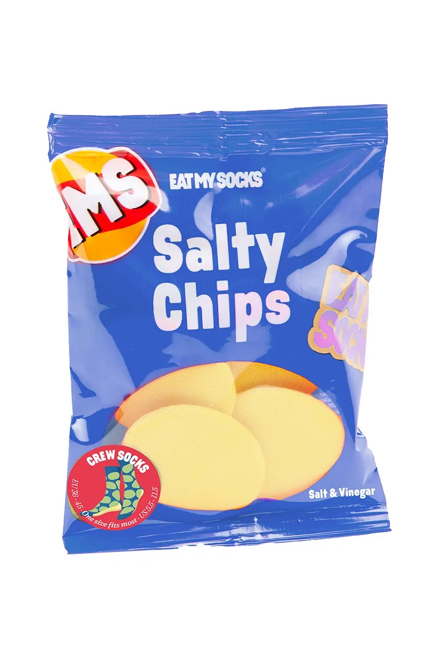 

Детские носки Salty Chips Blue Eat My Socks, мультиколор