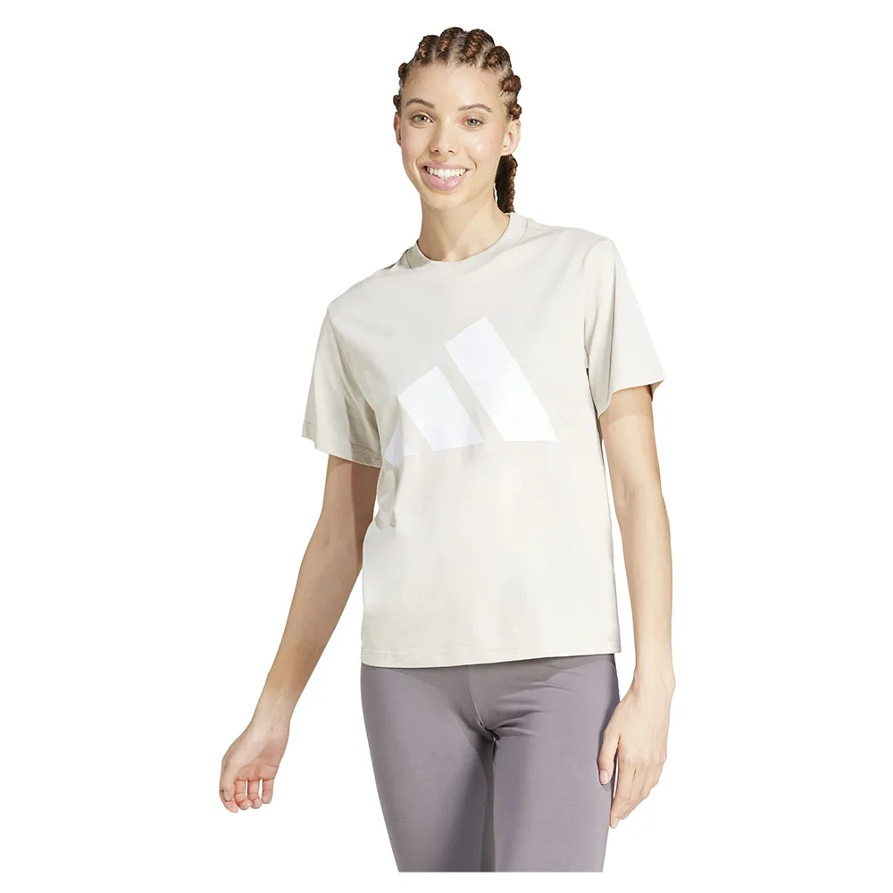 

Футболка adidas Essentials Big Logo Cotton, бежевый