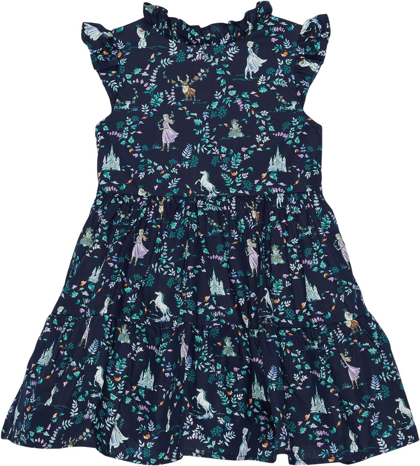 

Платье Janie and Jack Toile Disney Frozen Dress, цвет Jj Navy