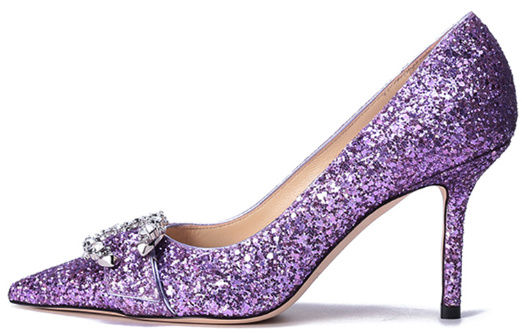 Jimmy Choo Туфли на высоком каблуке 8,5 см, женские, фиолетовые
