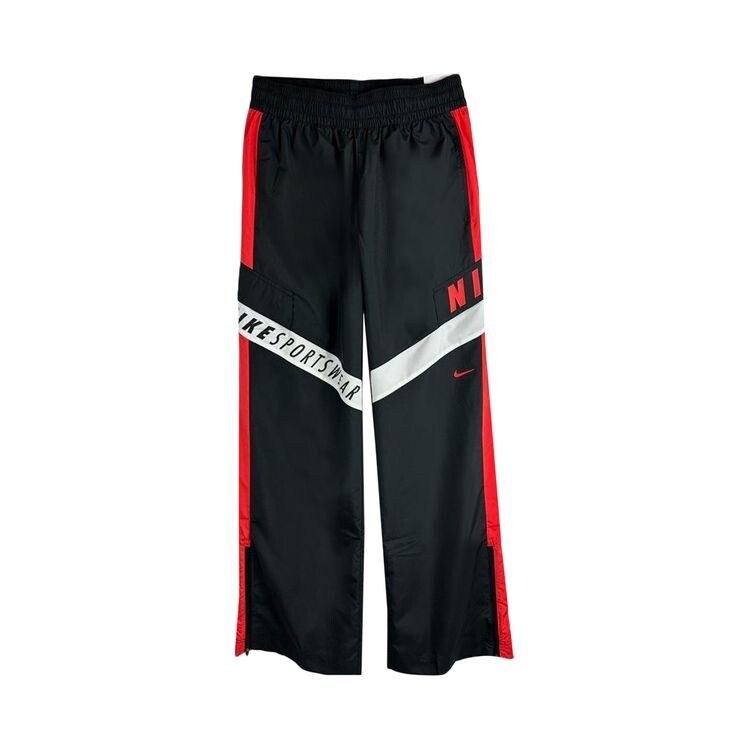 

Брюки Nike Sportswear High-Waisted Pants Black/Light Crimson/White, черный
