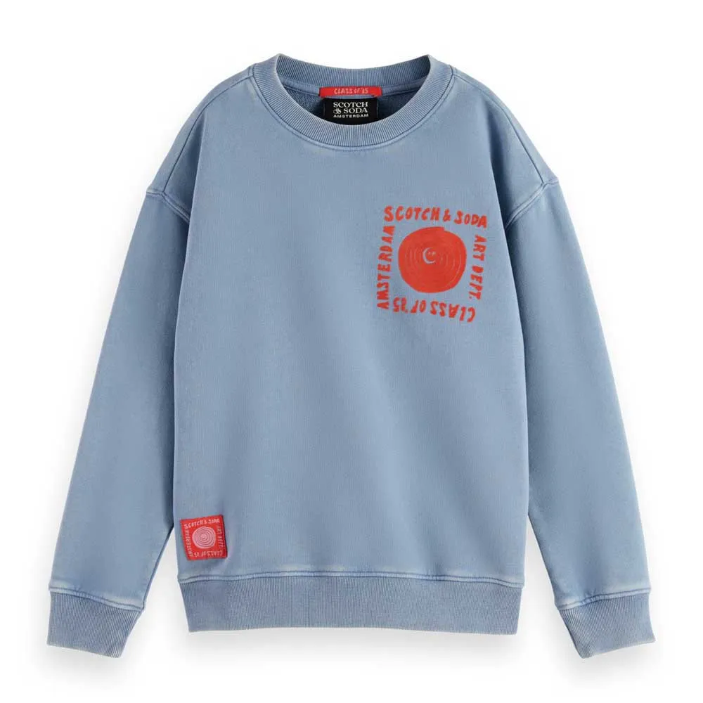 

Толстовка Scotch & Soda Loose Fit Artwork, синий