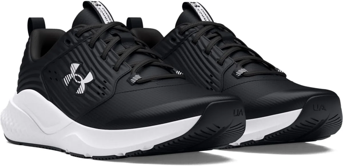 Мужские кроссовки Under Armor Charged Commit Tr 3 Cross Trainer Under Armour, белый/черный — фото 3