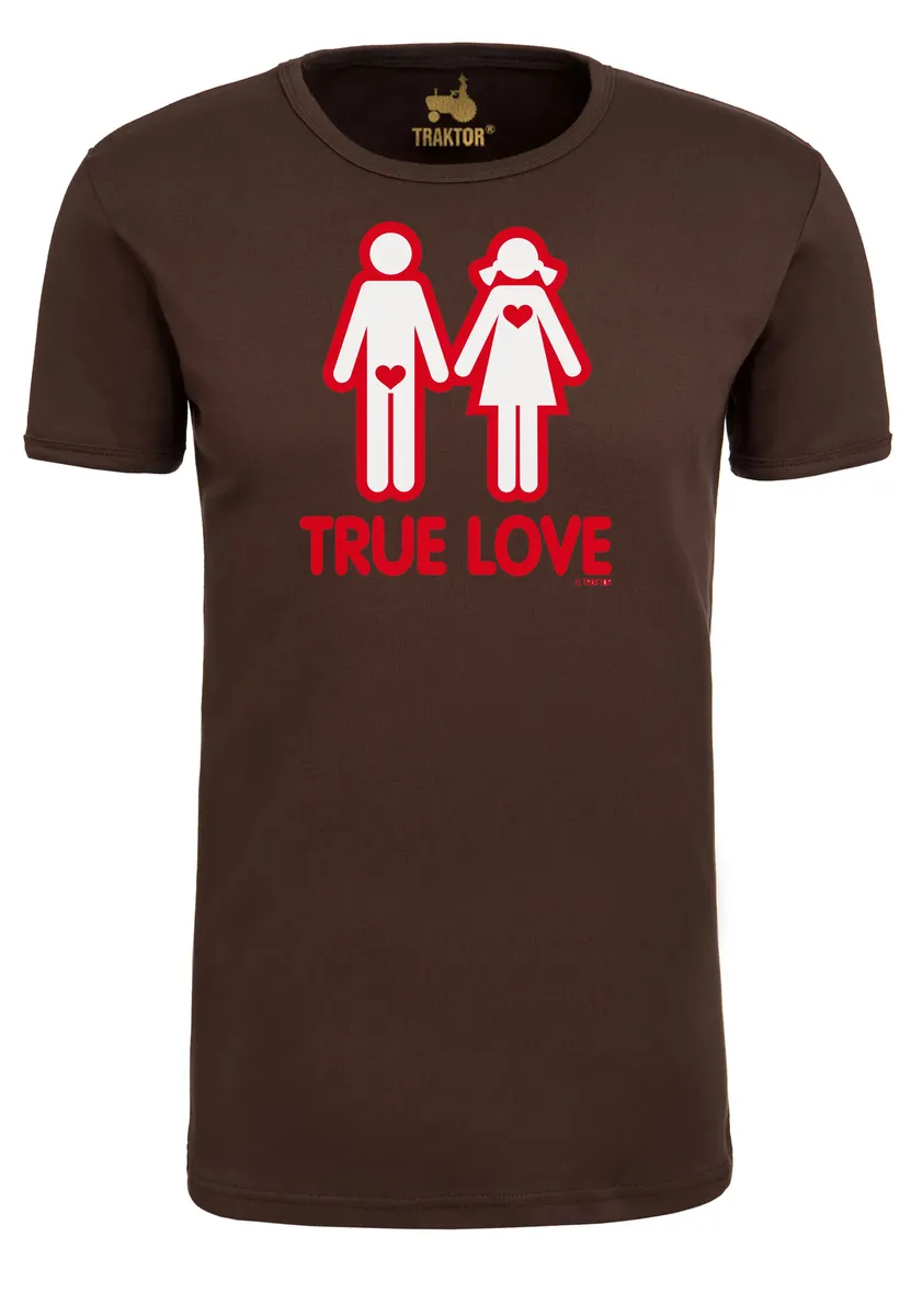 

Logoshirt Футболка "True Love" с забавным принтом, коричневый
