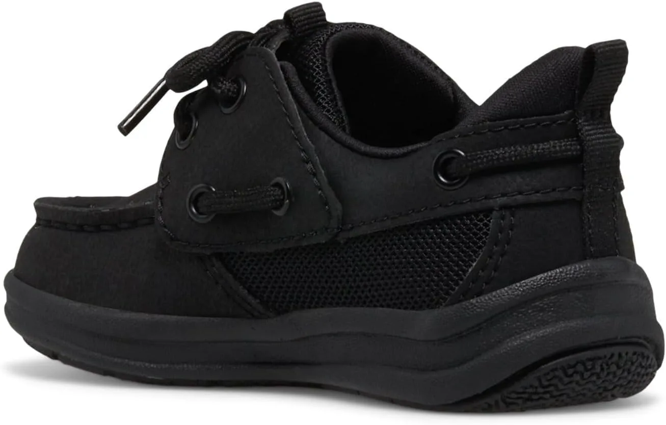Детские лодочные туфли Sperry Unisex Fairwater Plushwave Jr, черный — фото 3