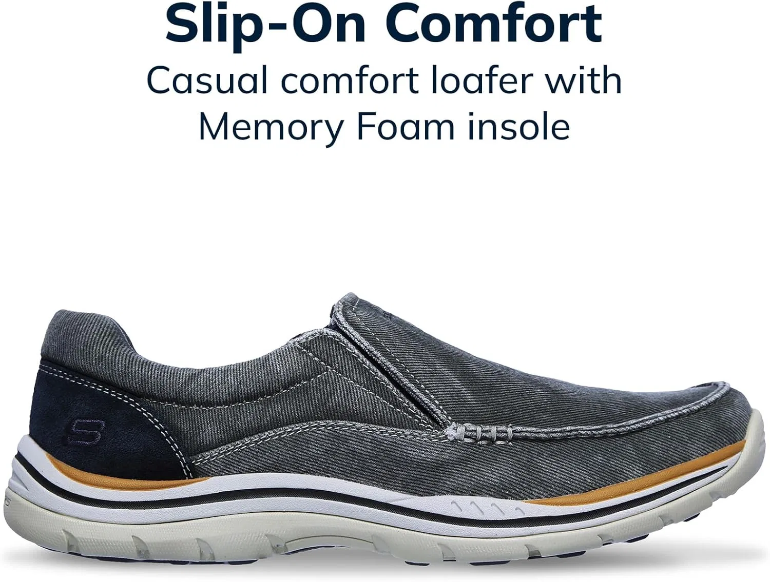 Мужские мокасины Skechers Expected Avillo, Blue — фото 3