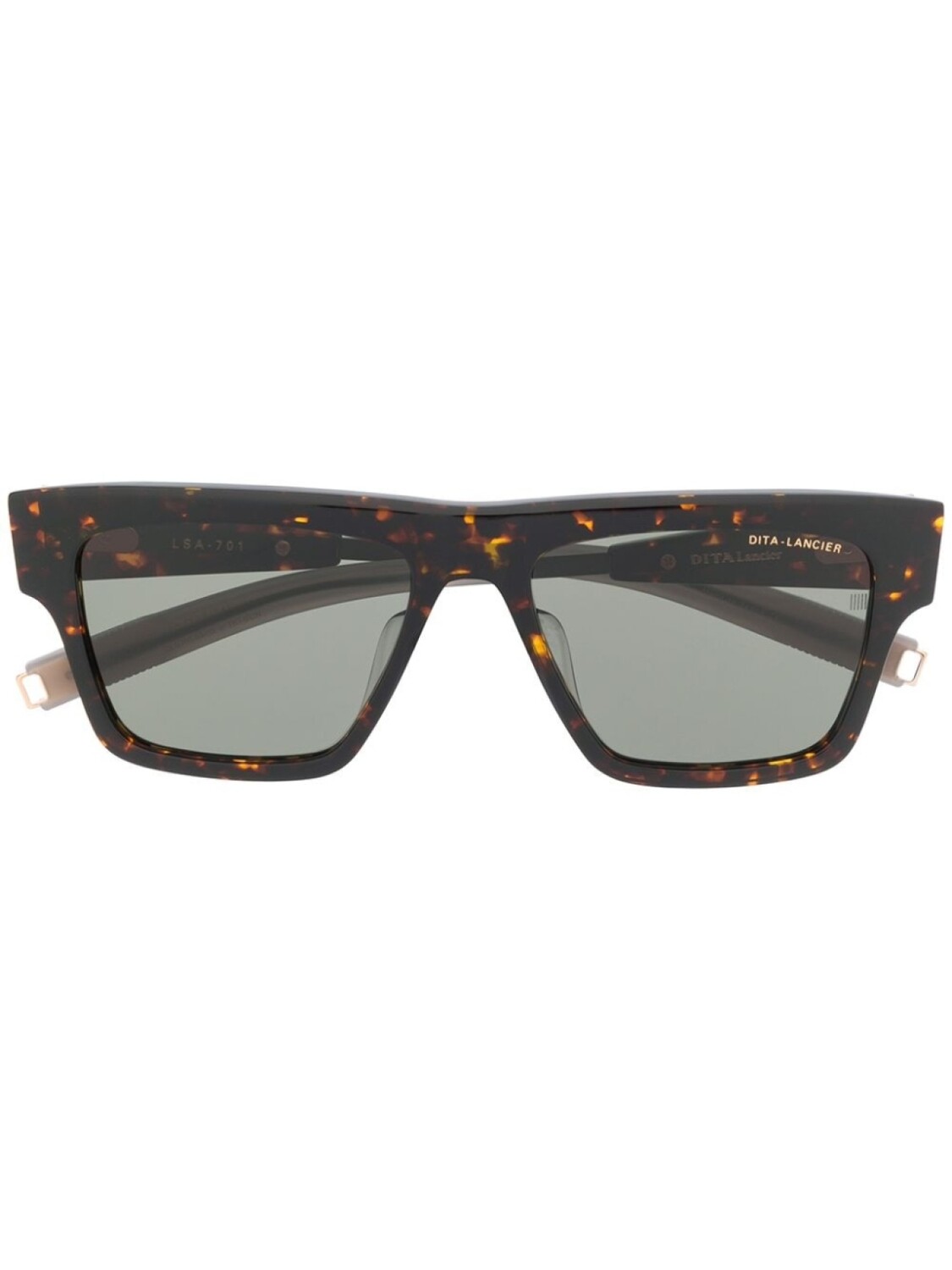 

Dita Eyewear солнцезащитные очки в квадратной оправе, коричневый