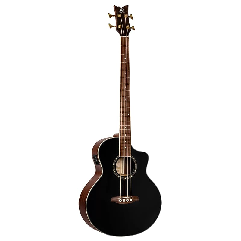 

Басс гитара Ortega Acoustic Bass Deep Series 8 4-String Medium Scale Bass Spruce/Mahogany Black - D8CE-4