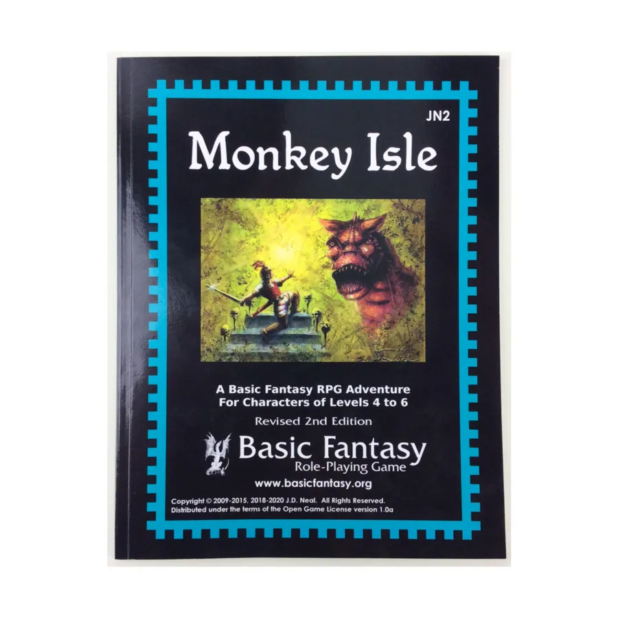 

Monkey Isle (2nd Edition), Basic Fantasy (d20), мягкая обложка