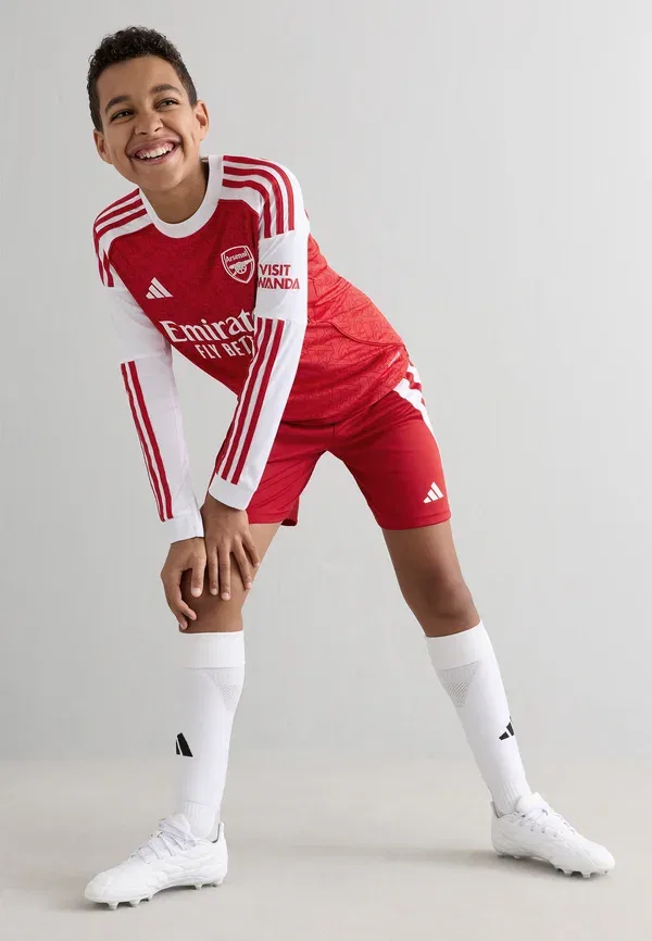 Футболка детская с длинным рукавом Arsenal FC Adidas Performance, ярко-алый/белый — фото 2