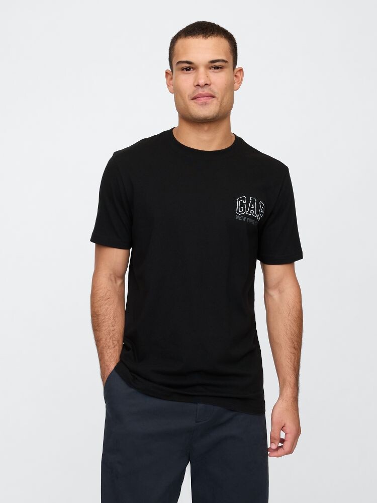 

Футболка с логотипом Gap, черный