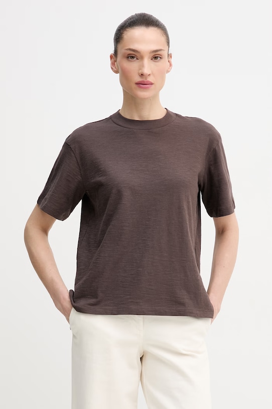 

Хлопковая футболка United Colors of Benetton, коричневый