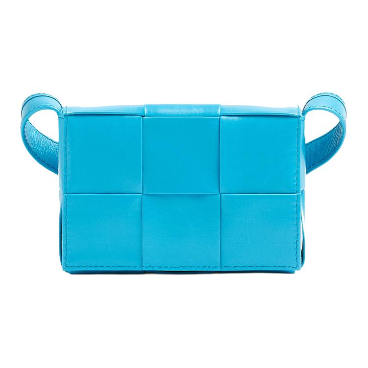 

Bottega Veneta Кожаный наплечный рюкзак мини мужской синий