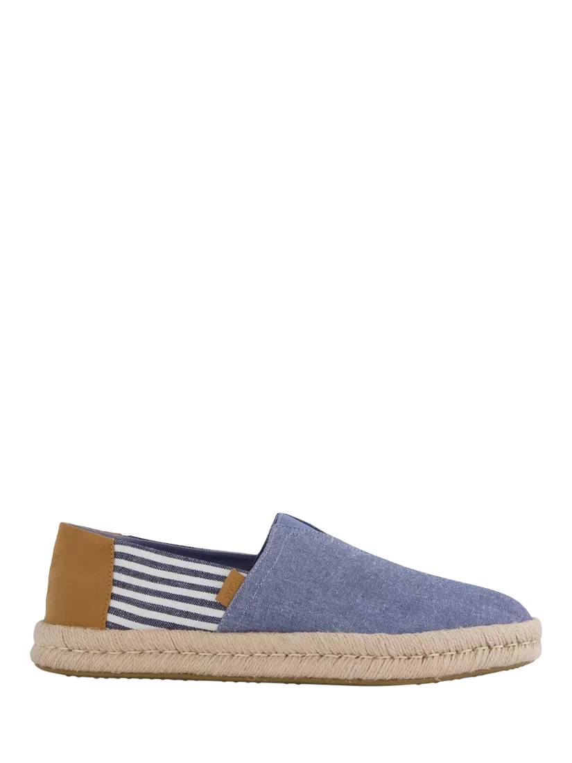Эспадрильи на платформе Alpargata Rope 20, темно-синие TOMS