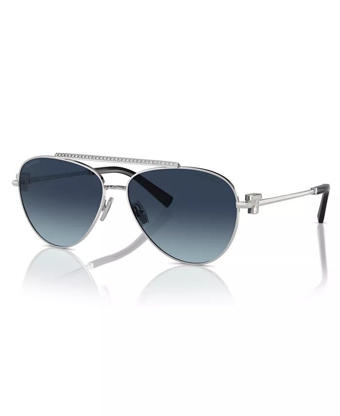

Женские поляризованные солнцезащитные очки, Tf3101B Tiffany & Co., серебро