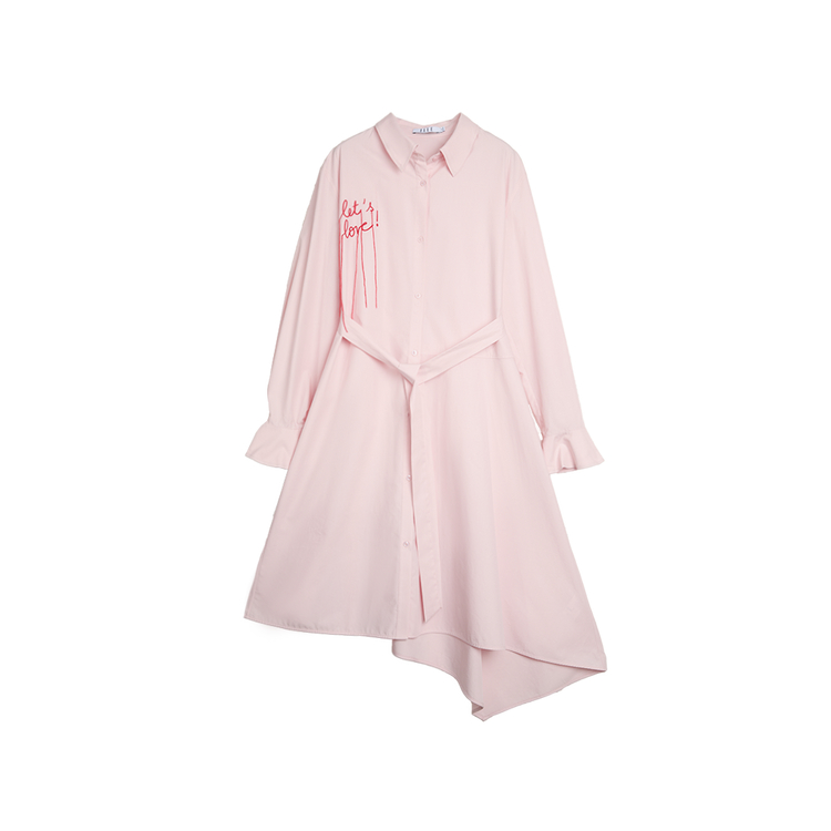 

Женское платье с длинными рукавами ELLE, розовый