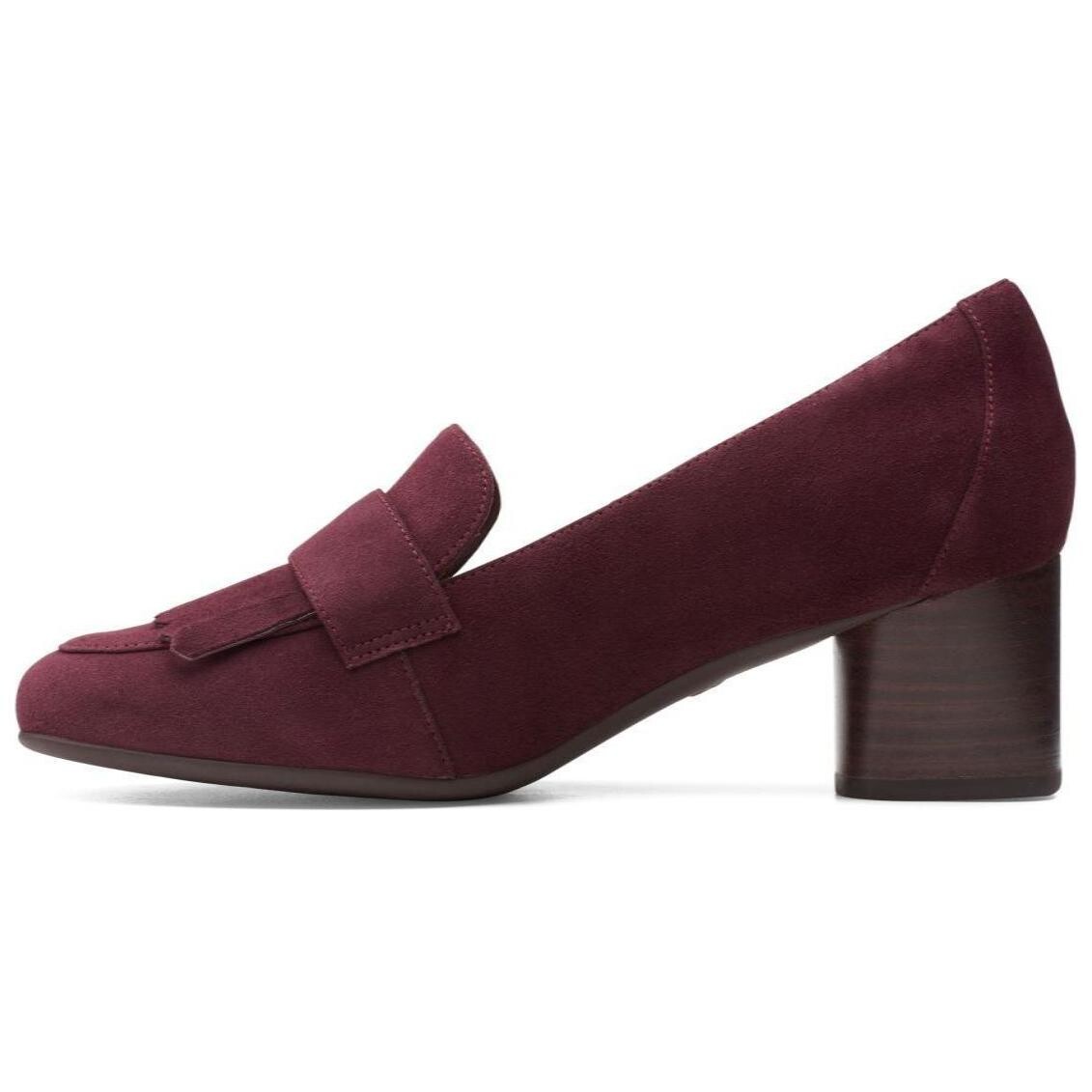 

Туфли на высоком каблуке женские бордовые Clarks