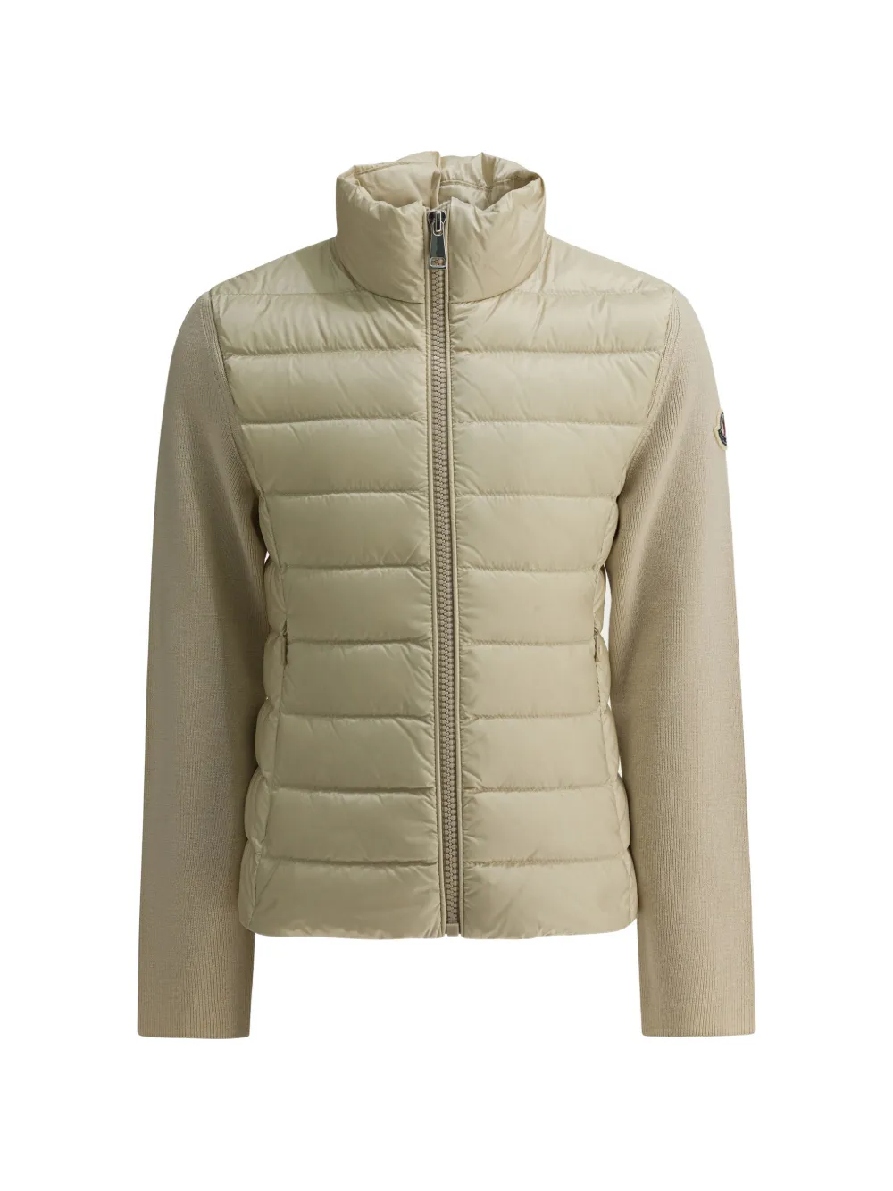 

Стеганная куртка на молнии Moncler Enfant, бежевый