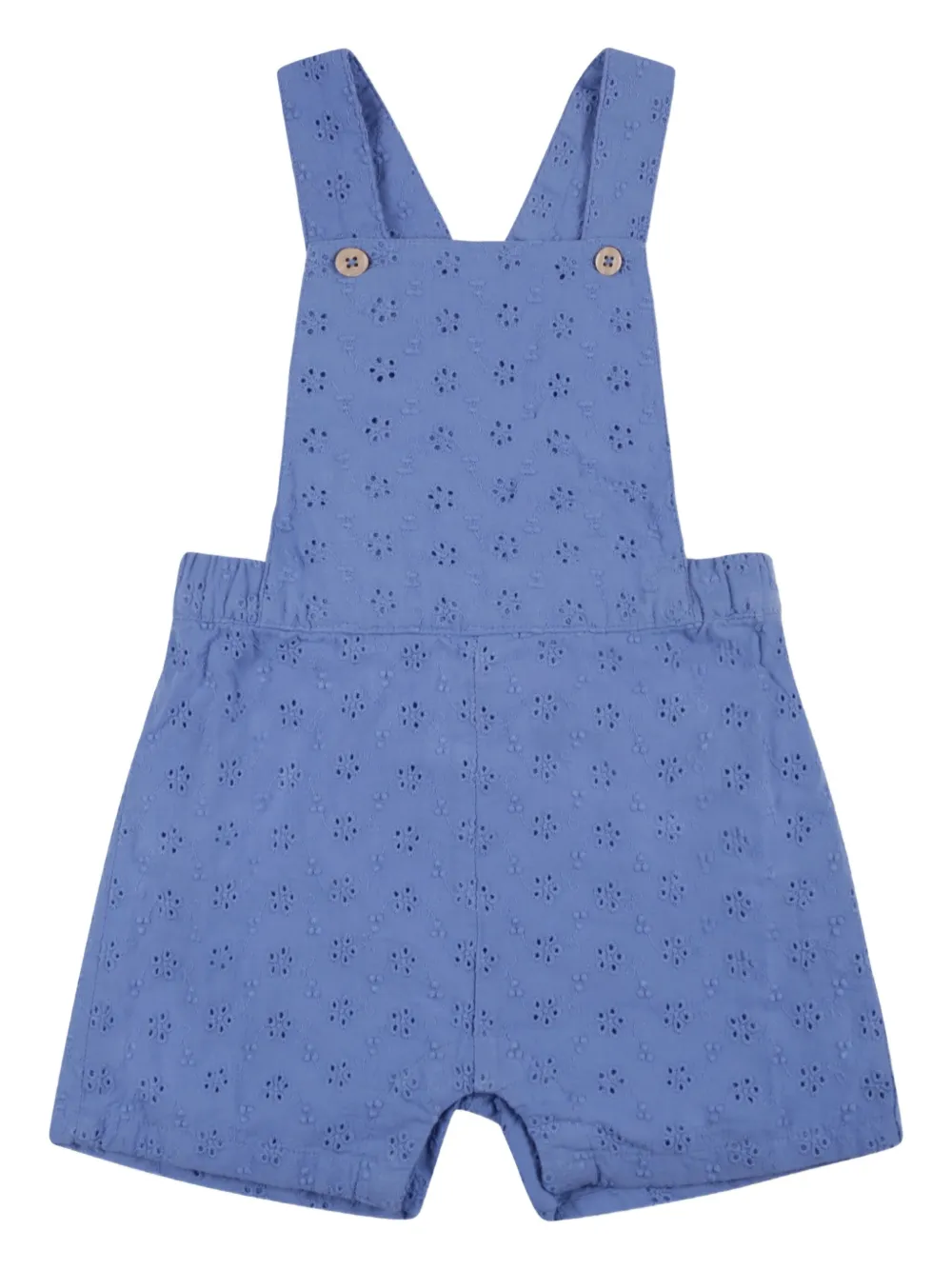 

Комбинезон с английской вышивкой Petit Bateau, синий