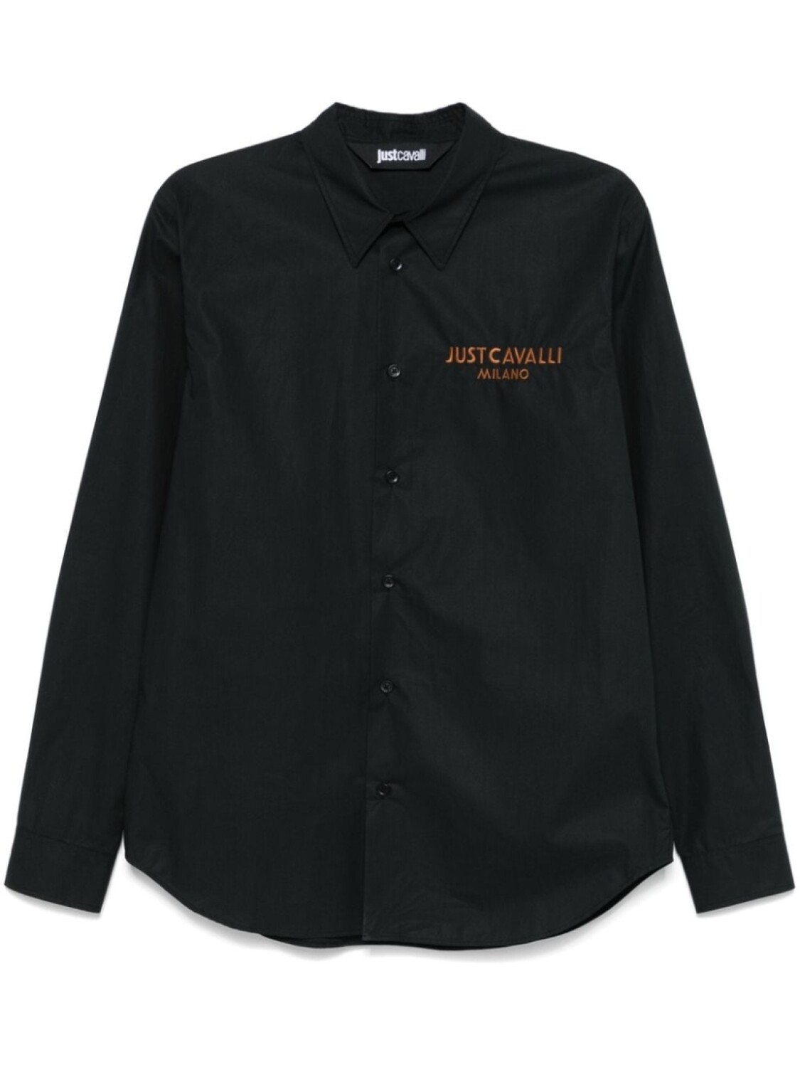 

Рубашка с вышитым логотипом Just Cavalli, черный