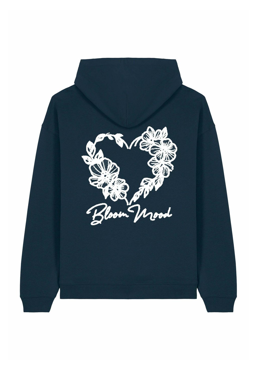 

Толстовка BLOOM MOOD BACK EMBROIDERY UNISEX - Hoodie Mira Paris, темно-синий