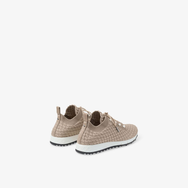 Кроссовки Jimmy Choo Veles с вязаной фактурой и декором, бежевый — фото 4