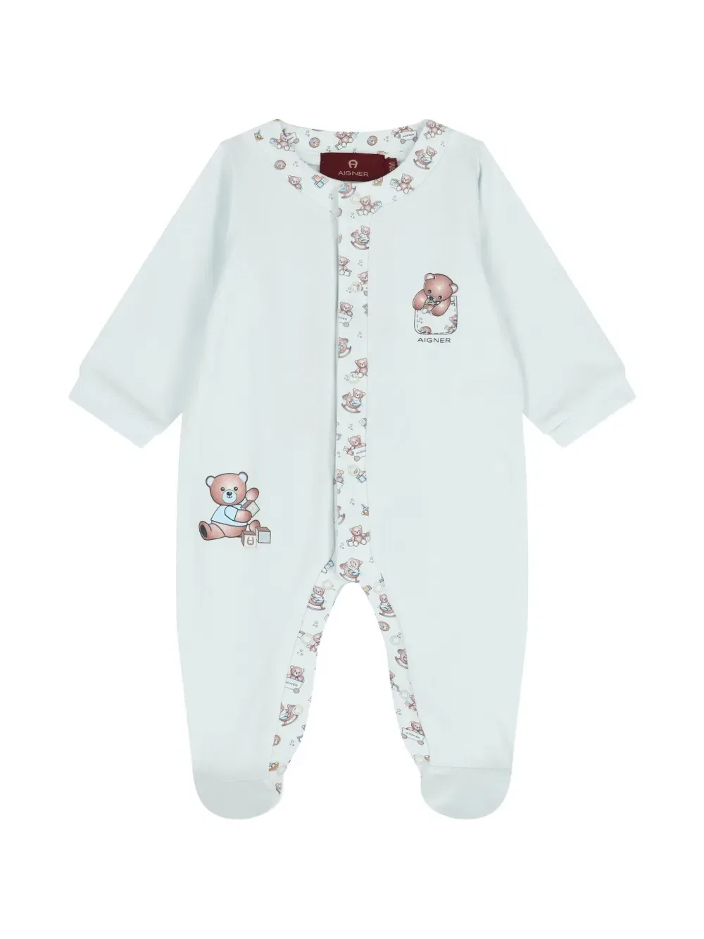 Пижама с принтом "плюшевый мишка" Aigner Kids, синий