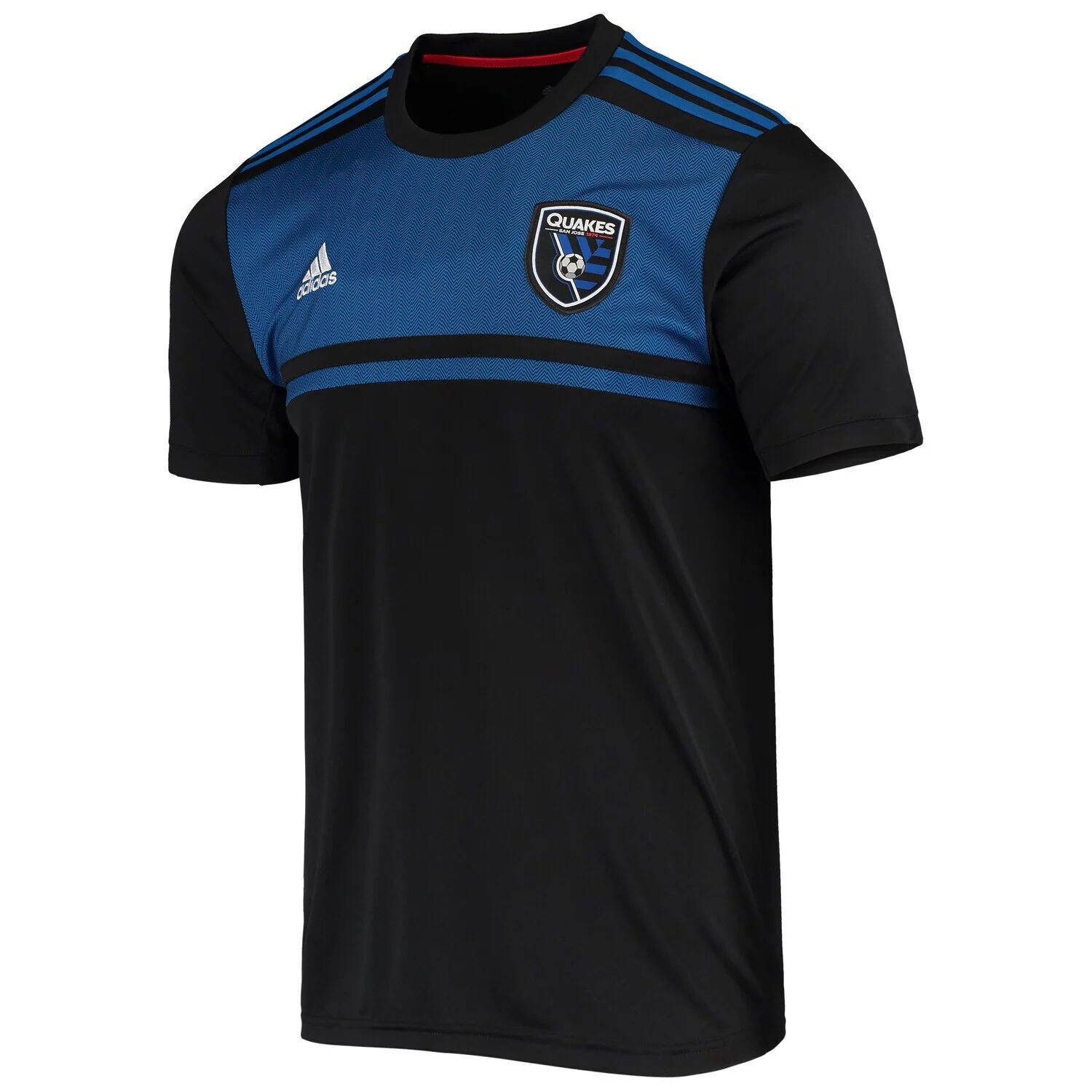 

Мужская черная майка adidas San Jose Earthquakes 2020 Replica Blank Primary AEROREADY