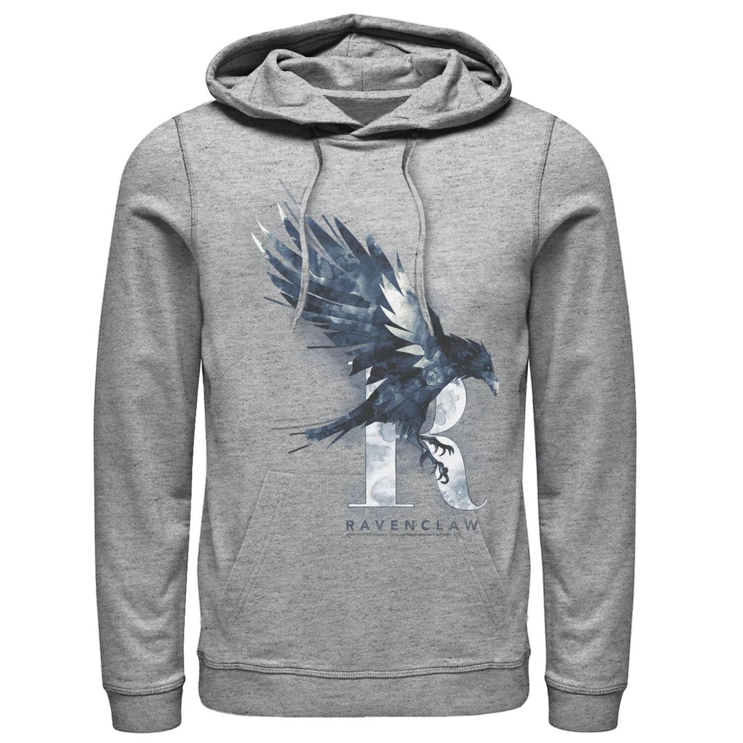 

Мужской пуловер с капюшоном акварельного цвета Ravenclaw Harry Potter