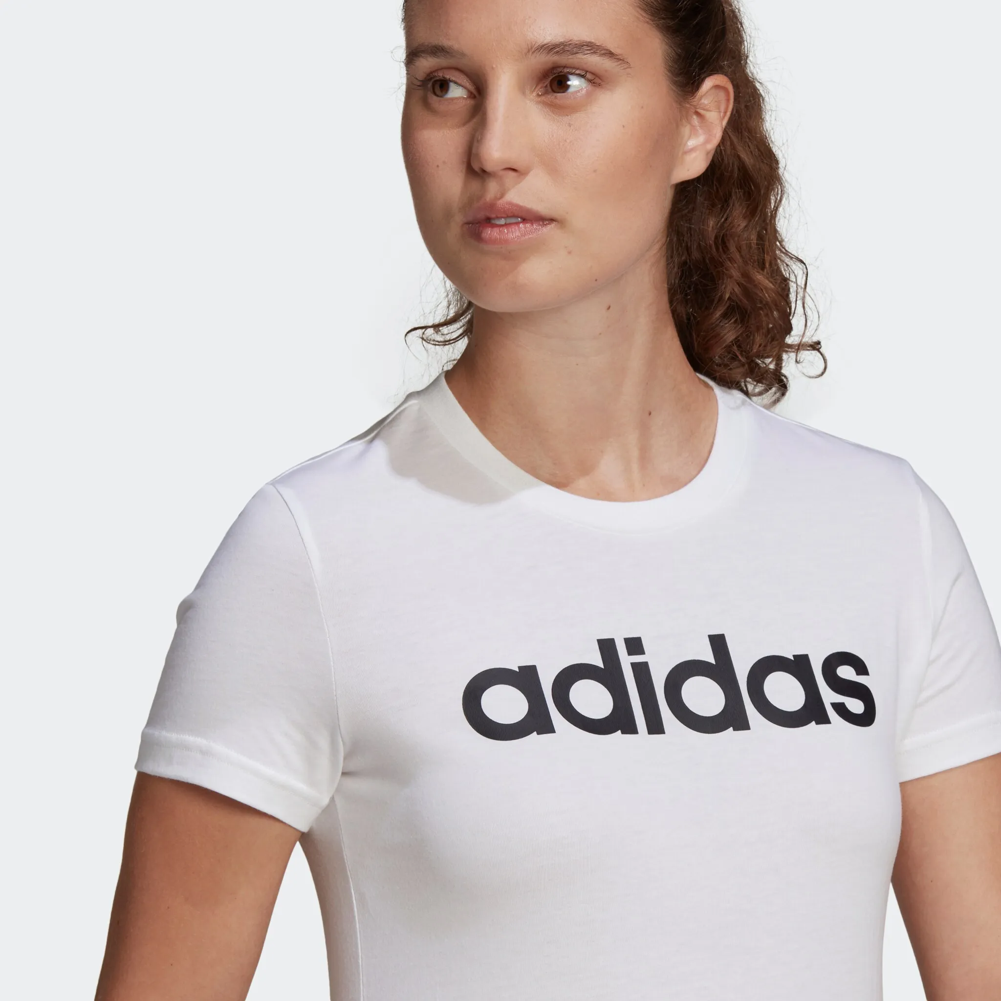 Футболка Adidas Sportswear "W LIN T", белый — фото 4
