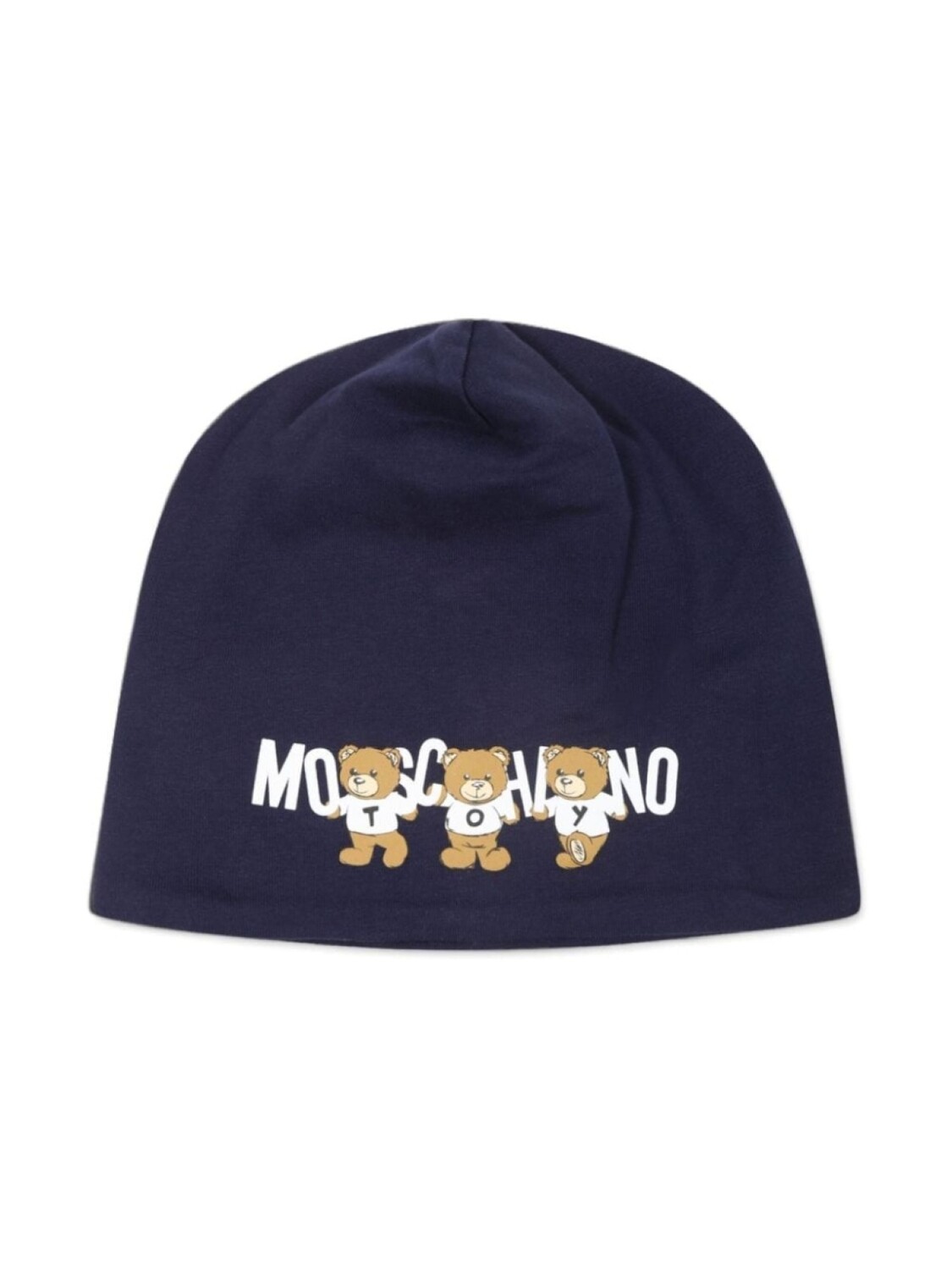 

Moschino Kids шапочка с мотивом плюшевого мишки, синий