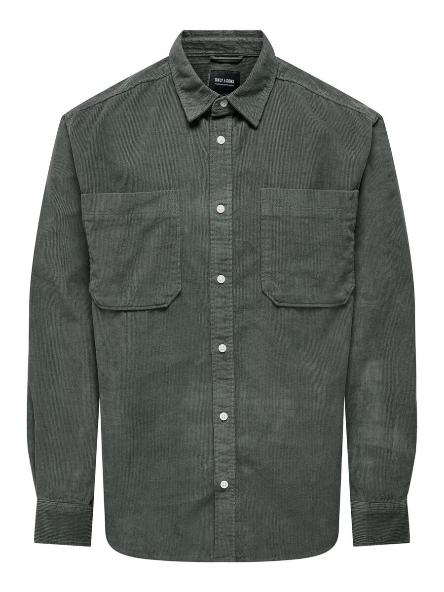 

Повседневная рубашка Only & Sons Comfort fit Button Up Shirt ONSAlp, темно-серый