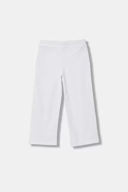 Спортивные штаны из мягкого хлопка модель Spodnie dresowe dziecięce United Colors of Benetton, белый — фото 2