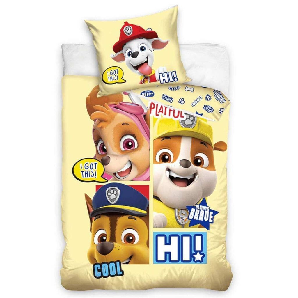

Пододеяльник Carbotex Paw Patrol 100 x 135 см хлопок желтый PHU CARBOTEX