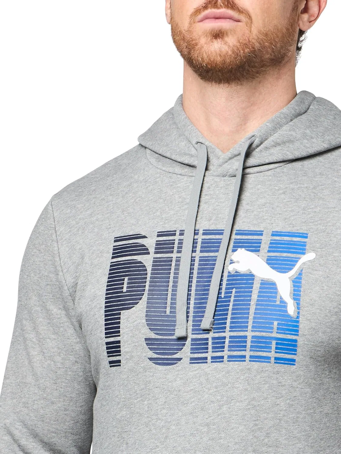 Мужская толстовка PUMA Essentials Double Up Hoodie, спортивная верхняя одежда, повседневная - черная — фото 3