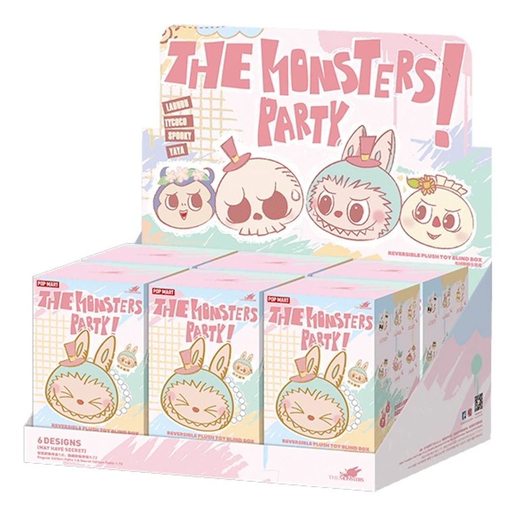 

Кулон Pop Mart The Monsters Labubu Party, двусторонний, в запечатанной упаковке (6 коробочек-сюрпризов)