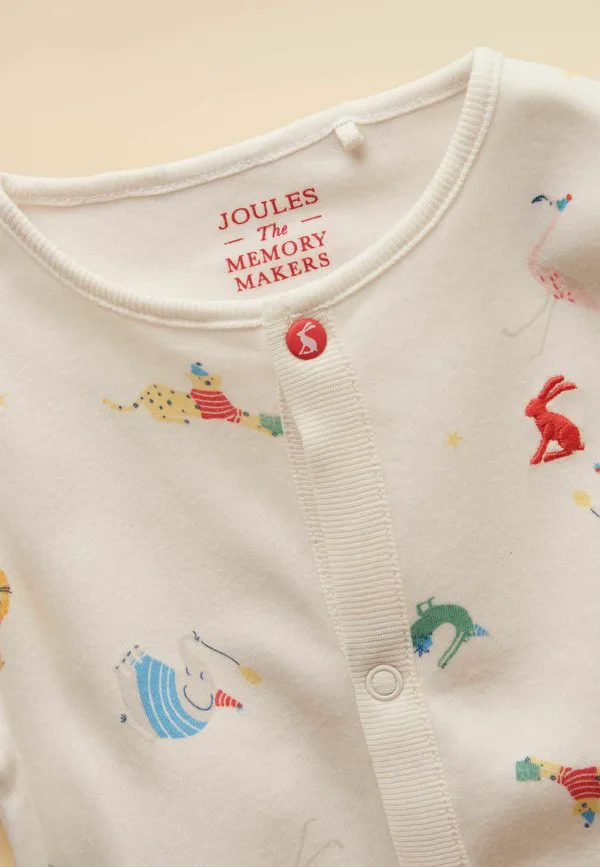 Комбинезон для сна razamataz стандартного кроя Joules, Cream Animals — фото 3