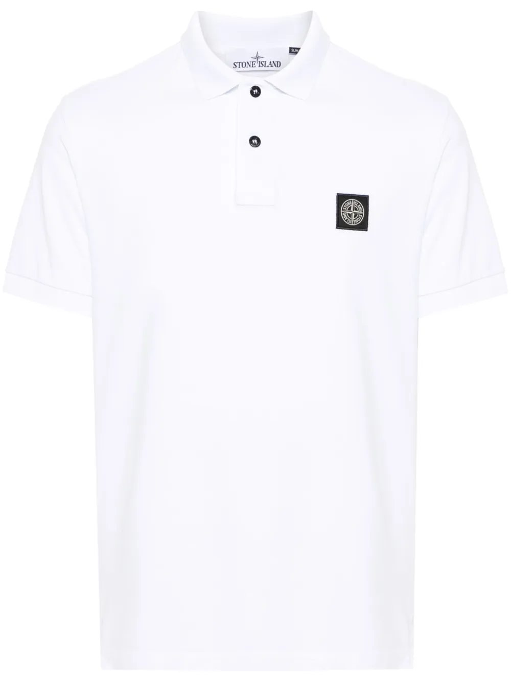 

Рубашка поло из ткани пике Stone Island, белый