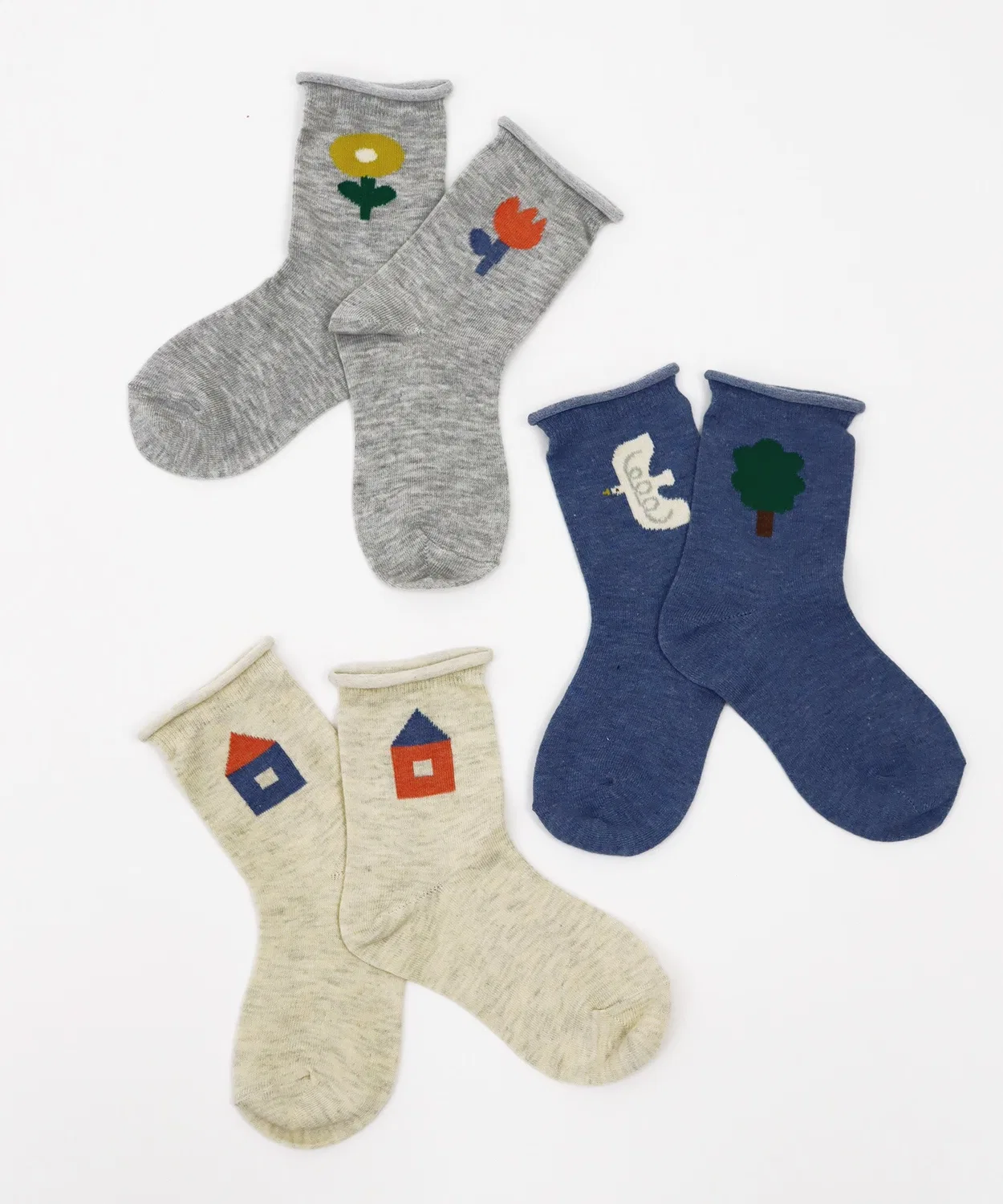 Носки Bird House Melange Crew 3 пары