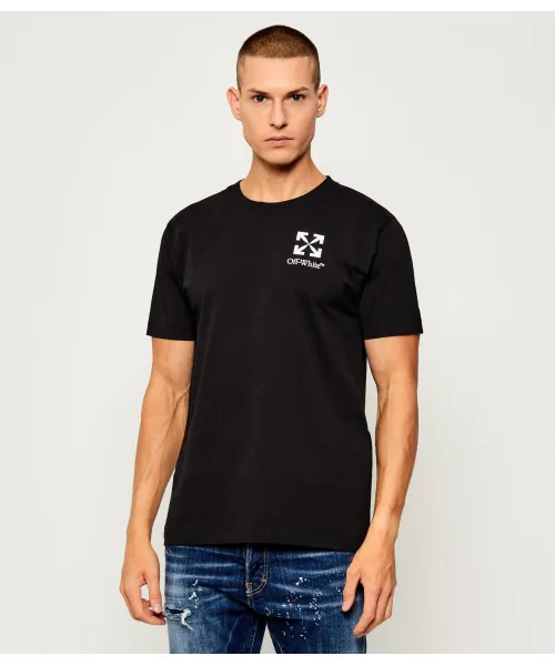 

Футболка с маленькой стрелкой Slim fit Off White, черный
