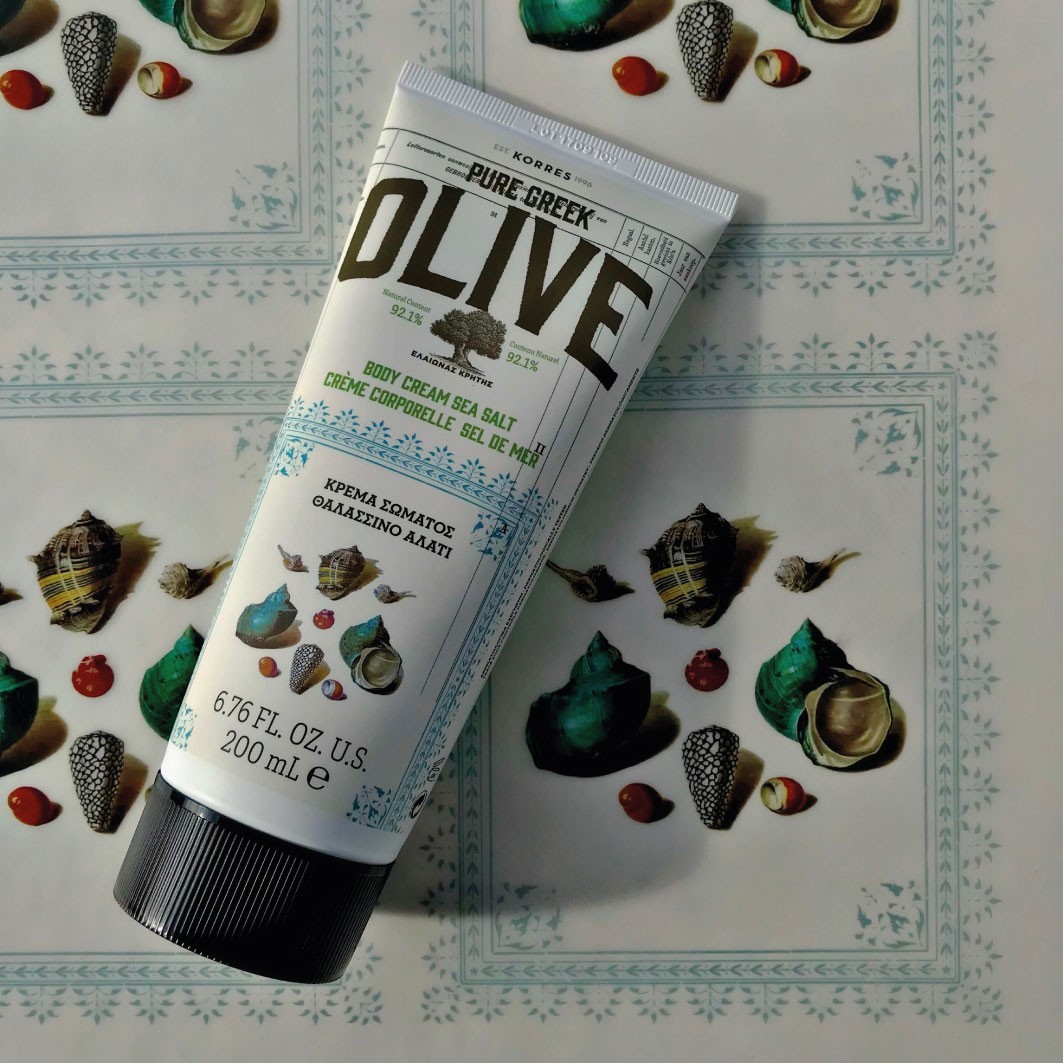 Крем для тела olive & sea salt Korres, объем 200 мл — фото 2