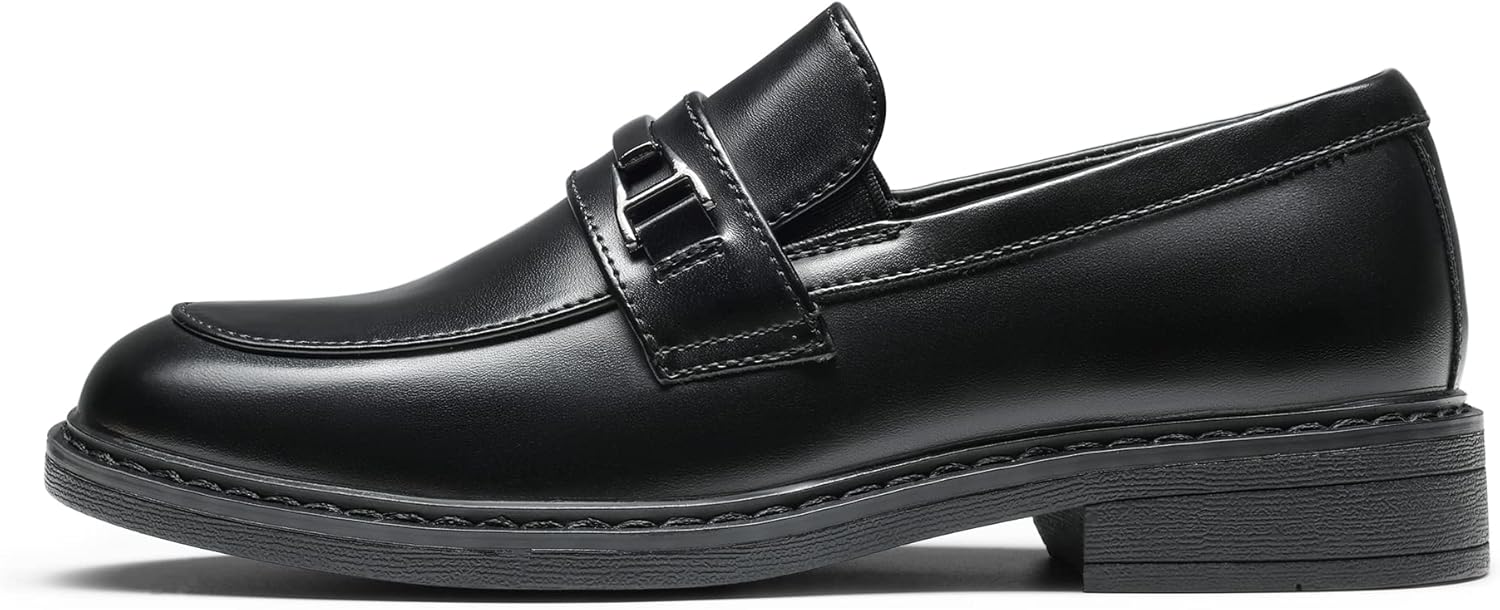 Детские лоферы Bruno Marc Boys Dress Slip-on Penny Loafer, черный — фото 2
