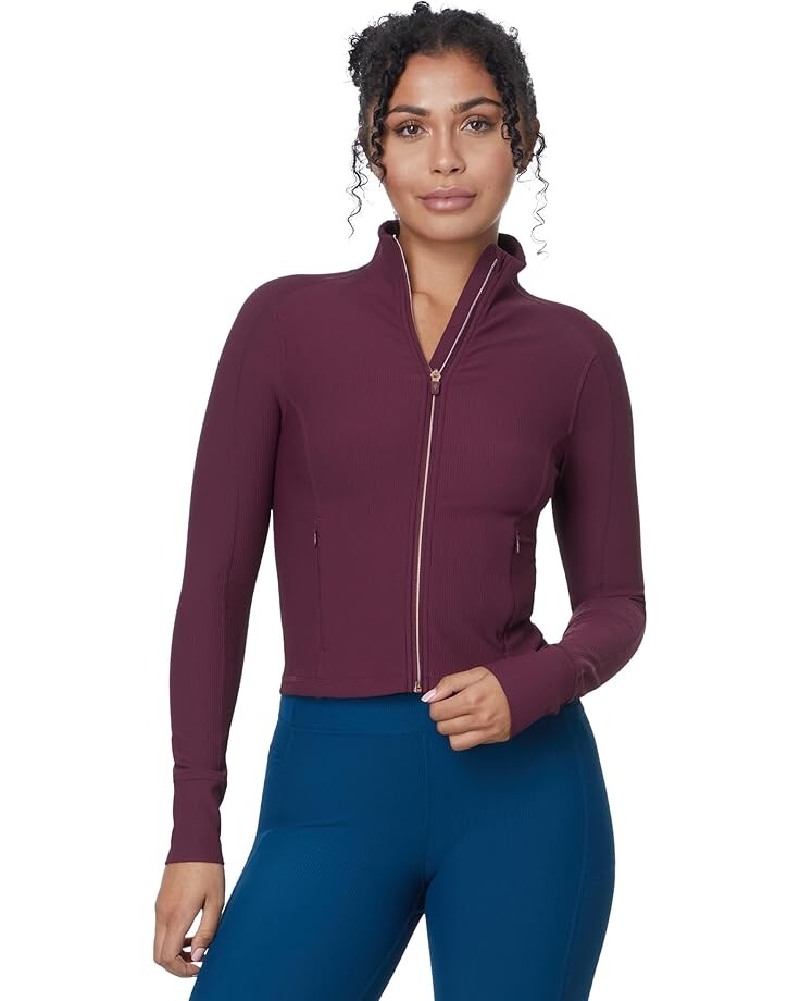 

Свитер SKECHERS Goflex Rib Jacket, цвет Fig