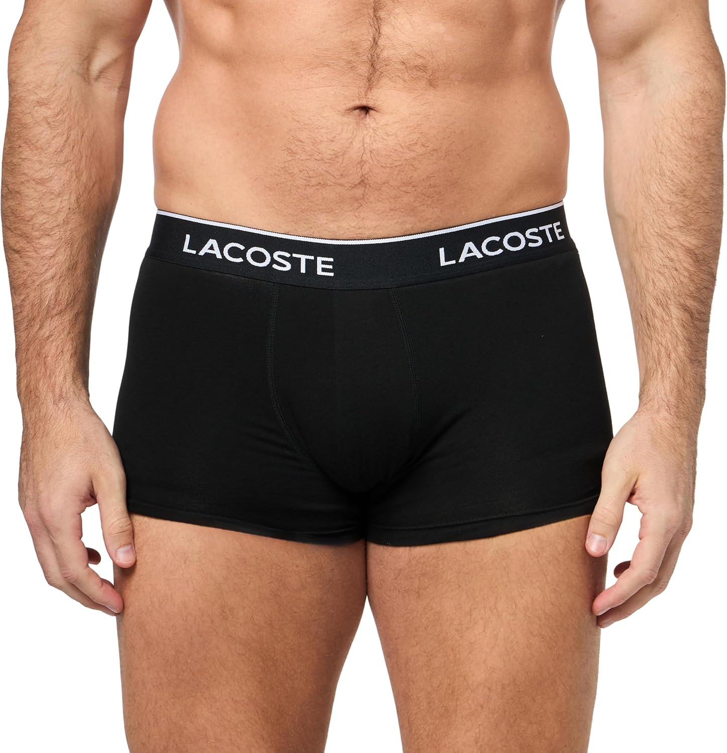 Lacoste мужские хлопковые эластичные трусы Essentials, 5 штук (Amazon Exclusives), Black/Graphite/Green/Kingdom/Navy Blue — фото 2