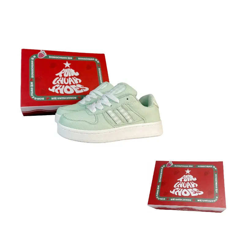 

Rongchuan Скользоустойчивые, износостойкие, дышащие, увеличивающие рост низкие скейтерские кроссовки унисекс зеленые, цвет Green