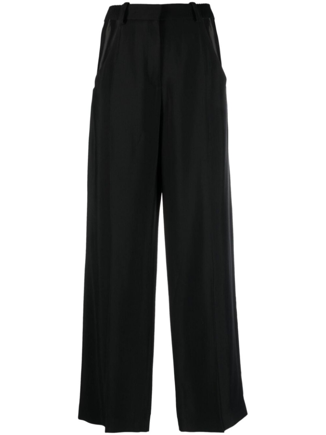 

Mugler wide-leg cut-out trousers, черный