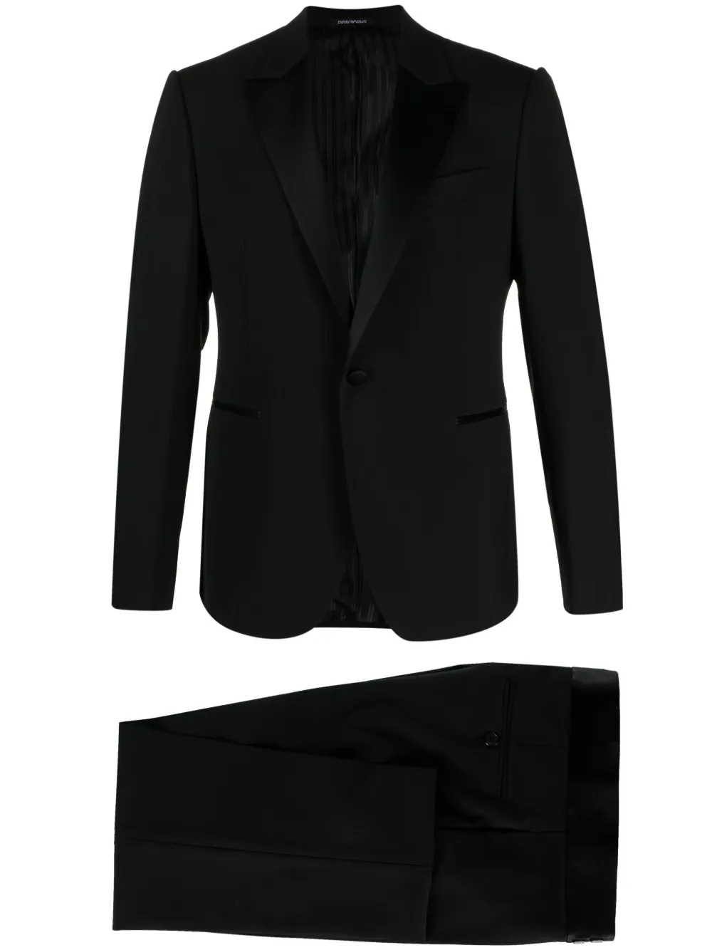 

Костюм с однобортным пиджаком EMPORIO ARMANI, черный